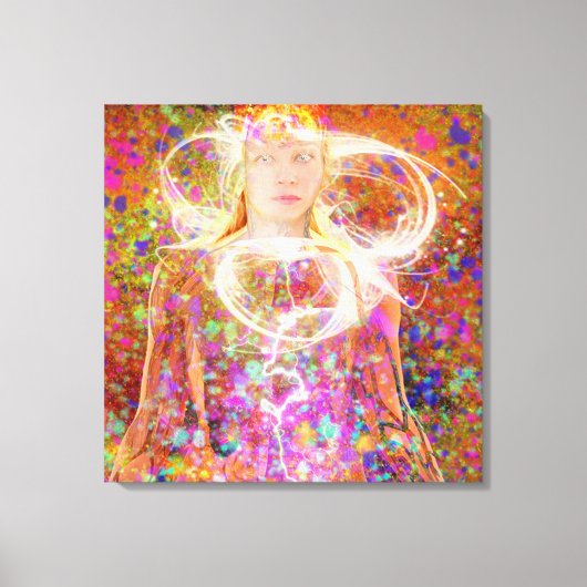 Elektrische dromen canvas afdruk (Voorkant)