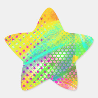 Elektrische dromen ster sticker