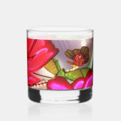 Elektrische elegantheid in roze whisky glas (Achterkant)