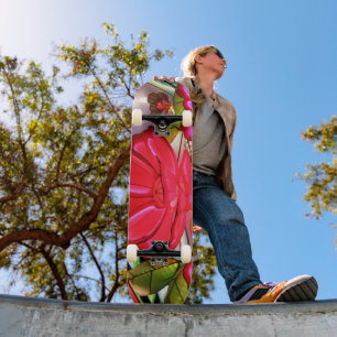 Elektrische elegantie in roze persoonlijk skateboard