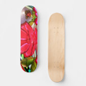 Elektrische elegantie in roze persoonlijk skateboard (Voorkant)
