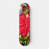 Elektrische elegantie in roze persoonlijk skateboard (Voorkant)