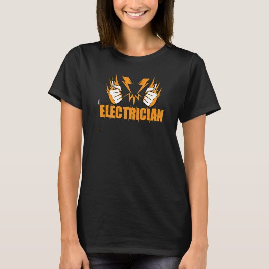Elektrische elektricien t-shirt (Voorkant)