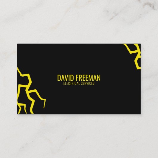 Elektrische elektrische dienst voor moderne verlic visitekaartje (Achterkant)