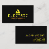 Elektrische elektrische elektriciteit visitekaartje (Voorkant / Achterkant)