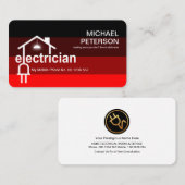 Elektrische elektrische voeding visitekaartje (Voorkant / Achterkant)