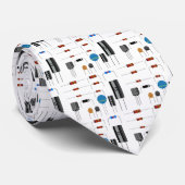 Elektrische elektronica Engineer retro Stropdas (Opgerold)