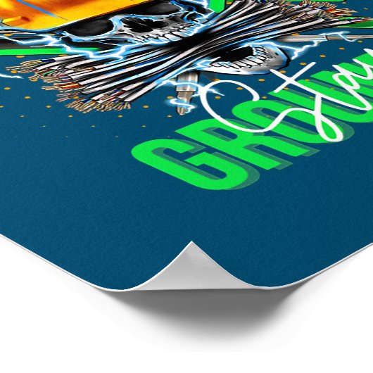 Elektrische elektronica-kabel Lineman Poster (Hoek)