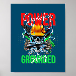 Elektrische elektronica-kabel Lineman Poster