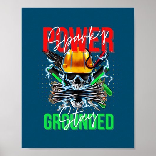 Elektrische elektronica-kabel Lineman Poster (Voorkant)