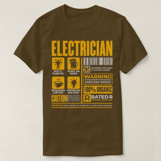 Elektrische elektronicamonteur, Master 1 T-shirt (Design voorkant)