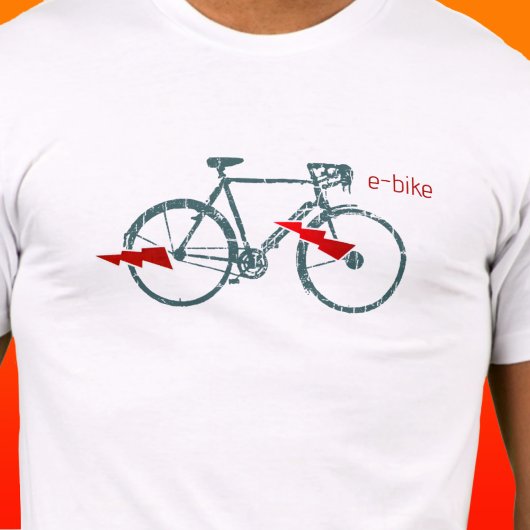 Elektrische elektronische fietstok t-shirt