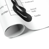 Elektrische en akoestische gitaren cadeaupapier (Rol Hoek)