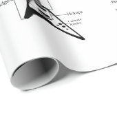 Elektrische en akoestische gitaren cadeaupapier (Rol Hoek)