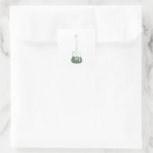 Elektrische en akoestische gitartrips voor rots en vierkante sticker (Tas)