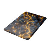 Elektrische energie Abstract met Golden Lightning Badmat (Gekanteld)