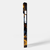 Elektrische energie Abstract met Golden Lightning Case-Mate iPhone Case (Achterkant / Links)