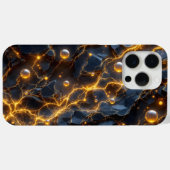 Elektrische energie Abstract met Golden Lightning Case-Mate iPhone Case (Achterkant (horizontaal))