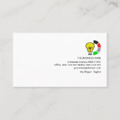 Elektrische energiecontract voor creatieve bouwkra visitekaartje (Achterkant)