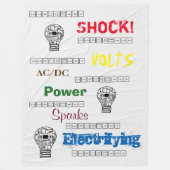 Elektrische engineeringbank fleece deken (Voorkant)