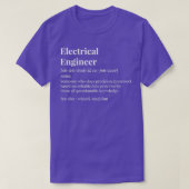 Elektrische engineeringdefinitie t-shirt (Design voorkant)
