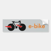 Elektrische fiets e-bike bumpersticker (Voorkant)