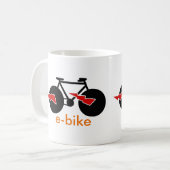 Elektrische fiets e-bike koffiemok (Voorkant links)
