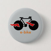 Elektrische fiets e-bike ronde button 5,7 cm (Voorkant)