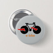 Elektrische fiets e-bike ronde button 5,7 cm (Voorkant /achterkant)