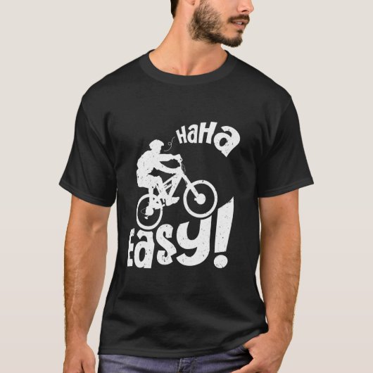 Elektrische fiets HA HA EASY E-fiets Grappige E-fi T-shirt (Voorkant)