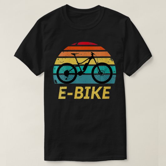 elektrische fietscycline voor vrouwen EBike T-shirt (Design voorkant)