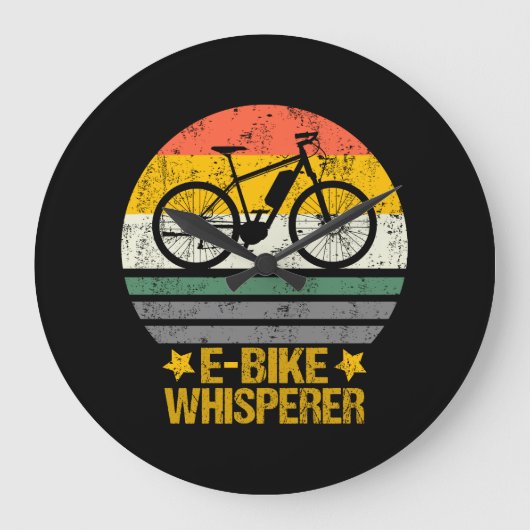 Elektrische fietsenfiets met wielaandrijving grote klok (Voorkant)