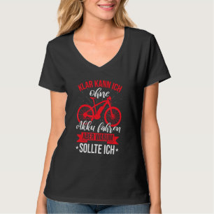 Elektrische fietswieso zonder batterijaandrijving t-shirt
