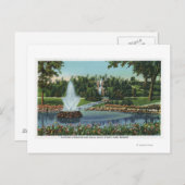 Elektrische fontein en Herfsten Briefkaart (Voorkant / Achterkant)