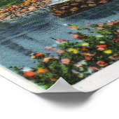 Elektrische fontein en Herfsten Poster (Hoek)