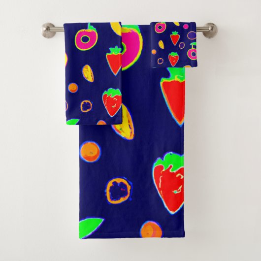 Elektrische Fruit Fiesta Design Bad Handdoek (Insitu)