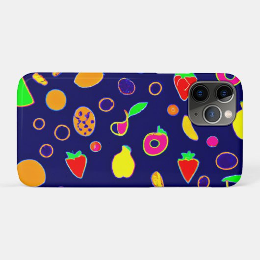 Elektrische Fruit Fiesta Design Case-Mate iPhone Case (Achterkant (horizontaal))