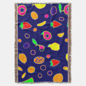 Elektrische Fruit Fiesta Design Deken (Voorkant Verticaal)