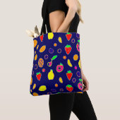 Elektrische Fruit Fiesta Design Tote Bag (Dichtbij)
