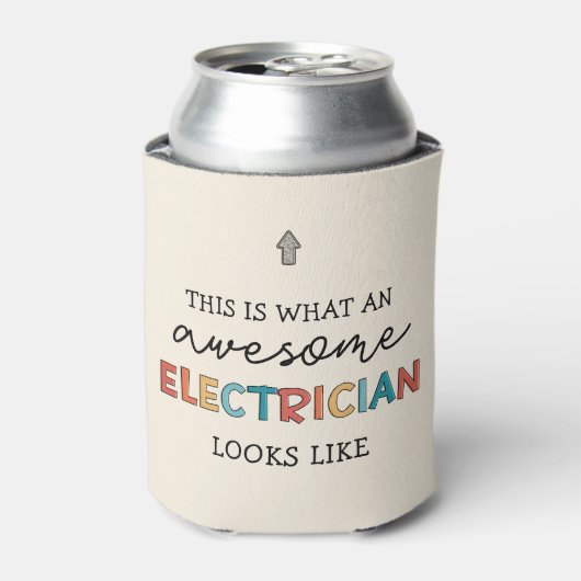 Elektrische Funny Gifts voor elektriciens Blikjeskoeler (Blikje Voorkant)