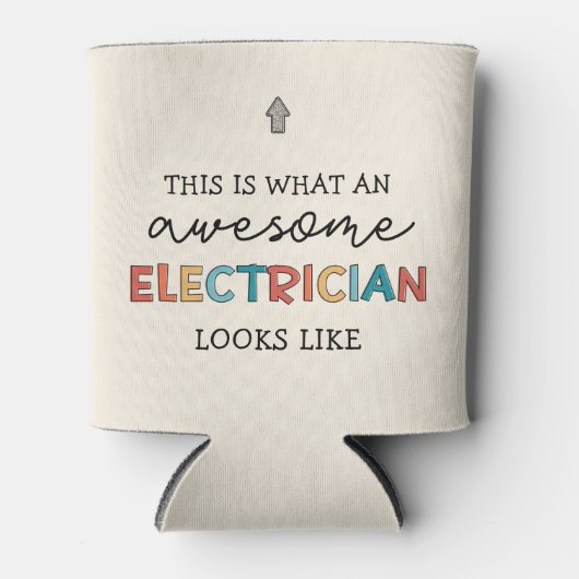 Elektrische Funny Gifts voor elektriciens Blikjeskoeler (Voorkant)