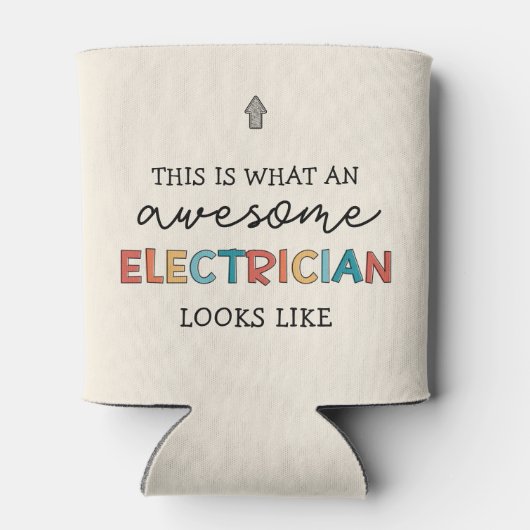 Elektrische Funny Gifts voor elektriciens Blikjeskoeler (Achterkant)