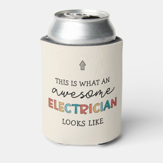 Elektrische Funny Gifts voor elektriciens Blikjeskoeler (Blikje Achterkant)