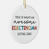 Elektrische Funny Gifts voor elektriciens Keramisch Ornament (Rechts)