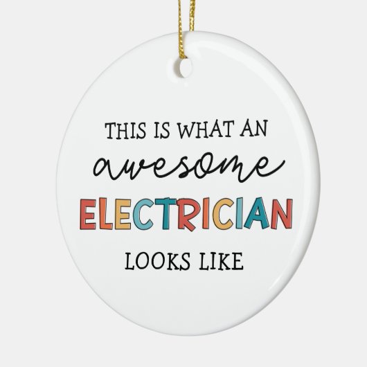 Elektrische Funny Gifts voor elektriciens Keramisch Ornament (Links)