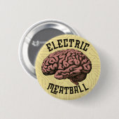 elektrische gehaktbal Sticker Ronde Button 5,7 Cm (Voorkant /achterkant)