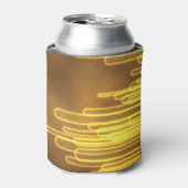 Elektrische gele lussen op een koelbox blikjeskoeler (Blikje Voorkant)