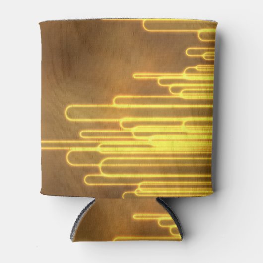 Elektrische gele lussen op een koelbox blikjeskoeler (Voorkant)