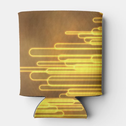 Elektrische gele lussen op een koelbox blikjeskoeler (Achterkant)