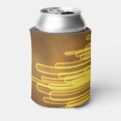 Elektrische gele lussen op een koelbox blikjeskoeler (Blikje Achterkant)